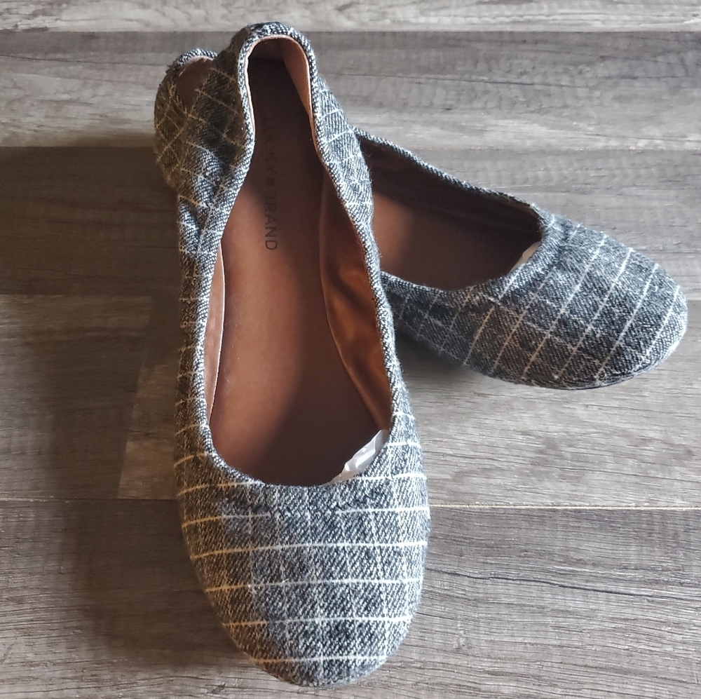 Lucky Brand Emmie Tweed Flats - Picture 4 of 10
